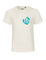 Kinder T-Shirt Herzseelenbohrer (aqua green/natural)