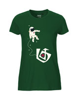 Damen T-Shirt  Astronautin (bottle green)