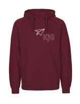 Mens Hoodie Papierflieger (white/bordeaux)
