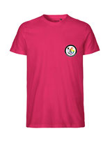 Herren T-Shirt Kein Seelenbohrer für Nazis (pink)