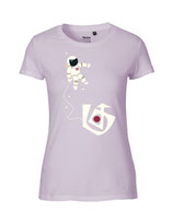 Damen T-Shirt Astronautin (dusty purple)