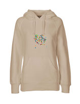 Ladies Hoodie Konfettiseelenbohrer (sand)