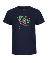 Kinder T-Shirt Konfettiseelenbohrer (navy)