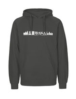 Mens Hoodie Skyline (white/charcoal)