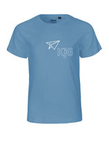 Kinder T-Shirt Papierflieger (white/dusty indigo)