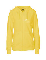 Ladies Zip Hoodie Papierflieger (white/dusty yellow)
