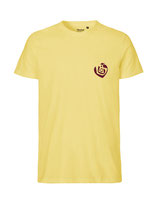 Herren T-Shirt Herzseelenbohrer (bordeaux/dusty yellow)