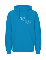Mens Hoodie Papierflieger (white/saphire)