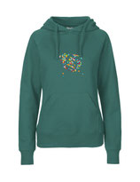 Ladies Hoodie Konfettiseelenbohrer (teal)
