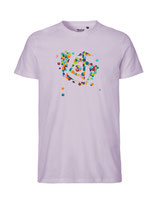 Herren T-Shirt Konfettiseelenbohrer (dusty purple)
