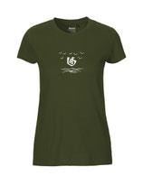 Damen T-Shirt Über dem Meer (military)