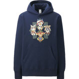 Monster Hunter cross Hoodie dark Blue