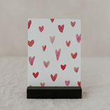 Postkarte "Herzen"