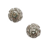 Guru Perle in echt Silber 10,0 und 11,5mm