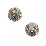 Guru Perle in echt Silber 7,9mm und 11,5mm