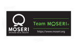 Team MOSERI® オリジナルデザイン 公式ロゴステッカー（角）