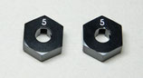 Hexagone de roue 5mm 7R (x2)