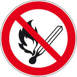 Pictogram Verboden Voor Open Vuur