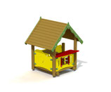 Spielhaus Einkaufslädchen m. 1 Sitzbank u. 1. Tisch