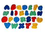 Kunstharz-Klettergriffe Alphabet