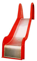 GFK-Rutschen mit Edelstahlrutschbelag Podesthöhe 120-195 cm