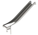 Edelstahlrutsche f. Turmanbau ohne "Ohren", 50 u. 100 cm breit