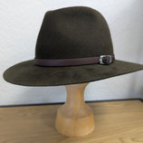 Filzhut mit gerader Krempe Lodengrün