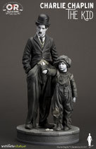 CHARLIE CHAPLIN THE KID "IL MONELLO" INFINITE STATUE OLD&RARE