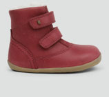 step-up: bottines cuir/laine dark red, Bobux