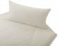 Housse de couette linea blanc 135x200 et taie d'oreiller 65x65, Cotonea