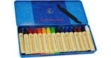 crayons de cire à colorier 16 couleurs en boîte métallique - Stockmar