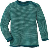 pull col bébé laine pacific/lagoon 50/56, Disana