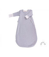gigoteuse vario peluche coton bio rayé gris/bleu taille M, Iobio
