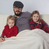 couverture 1 personne fleece 100% laine 220x140cm, Reiff