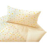 Housse de couette 100x135 et taie d'oreiller 40x60cm petites bulles, Cotonea