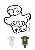 オノコロニコニコ土偶ちゃんTシャツ