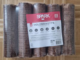 Buchenbrikett, rund, hoch verdichtet