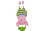 Handgefertigtes Pappmaché-Schwein im Handstand – Dekofigur & Geschenkidee