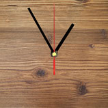 Wanduhr Natur -  Fichte Altholz Eckig