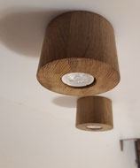 Deckenspot Eiche Rund Geölt / Ceiling spot oak round