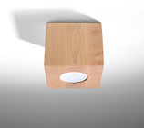 Würfelförmiger Deckenspot Ahorn / Cube-shaped ceiling spot maple