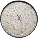 Wanduhr Heuuhr Natur / Clock alpine meadow hay