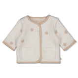 Omkeerbaar jasje AO embroidery - Honey Bear