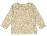 Longsleeve crinkle ruches AOP- Let Your Dreams Blossom