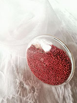 Bague 30 mm micro billes rouges