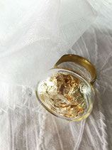 Bague 20 mm Feuilles d'Or