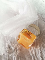 Bague 15X15 mm liquide Orange