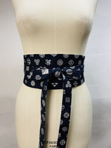 Ceinture Wagara bleu marine