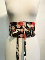 Ceinture Obi renard noir