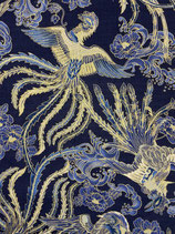 Furoshiki Coq/bleu marine